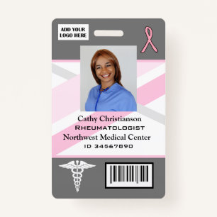 Doctor or nurse Name Badge Scanner Code