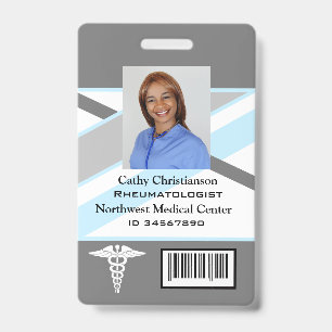 Doctor or nurse Name Badge Scanner Code