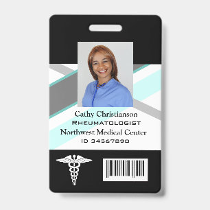 Doctor or nurse Name Badge Scanner Code