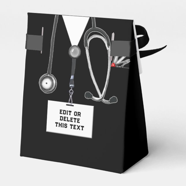 Doctor Party Favor Box (Back Side)