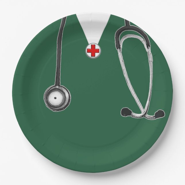Doctor Party Paper Plate (Front)