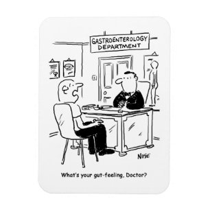Doctor & Patient in Doctor's Surgery - Gut Feeling Magnet