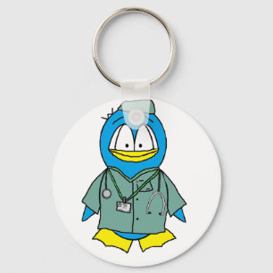 Doctor Penguin Keychain