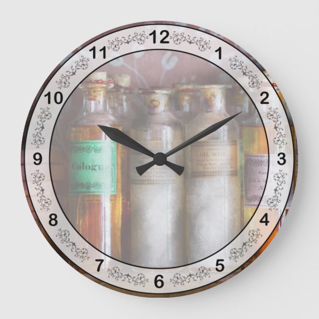 Doctor - Perfume - Soap and Cologne Large Clock (Front)