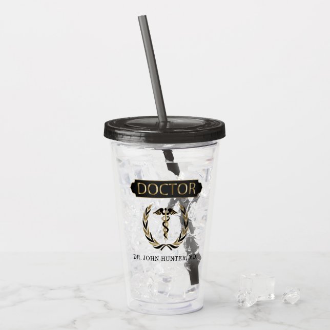 Doctor - Personalize Acrylic Tumbler (Front Ice)