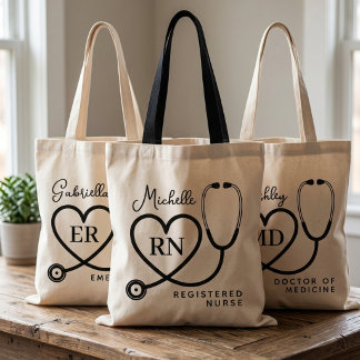 Doctor | Personalized Registered Nurse Graduation Tote Bag