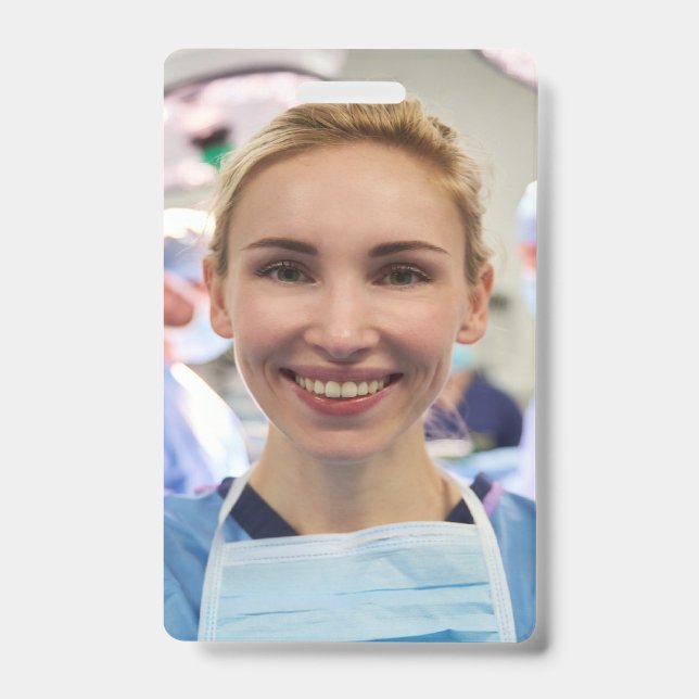 Doctor Photo Customize Personalize Badge (Front)