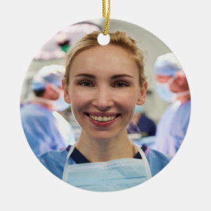 Doctor Photo Customize Personalize Ceramic Ornament