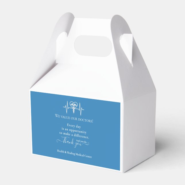 Doctor Physician Appreciation Week Day Bulk Favour Favor Box (Front Side)