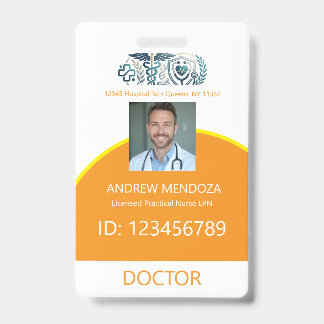 Doctor Physicians Hospital Employee Tag & Badges
