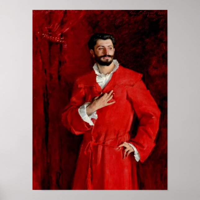 Doctor Pozzi at Home by John Singer Sargent Poster (Front)
