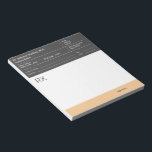 Doctor Prescription Notepad – Editable Doctor RX<br><div class="desc">Elevate your medical practice with this Custom Prescription Notepad, designed for professionals who value both style and functionality. This Editable RX pad is the perfect addition to your Medical office supplies, offering a clean and authoritative look for every patient interaction. Whether you are looking for a Pharmacy notepad, a Skincare...</div>