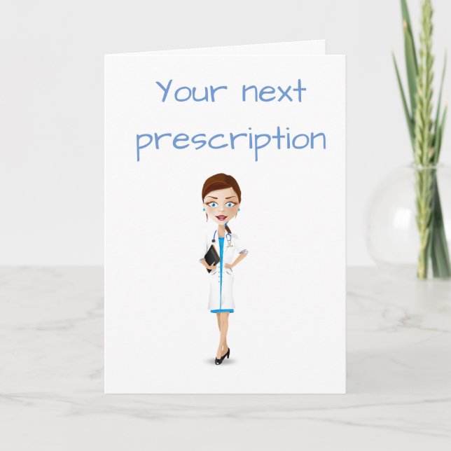 DOCTOR RETIRES WITH *DAILY DOES OF RELAXATION" RX CARD (Front)