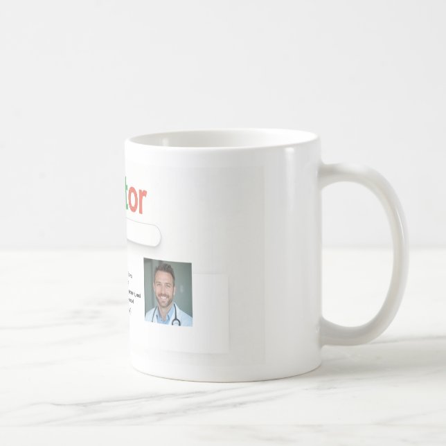 Doctor Search Style Custom Name Mug – Personalized (Right)