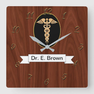 Doctor Square Wall Clock