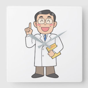Doctor Square Wall Clock