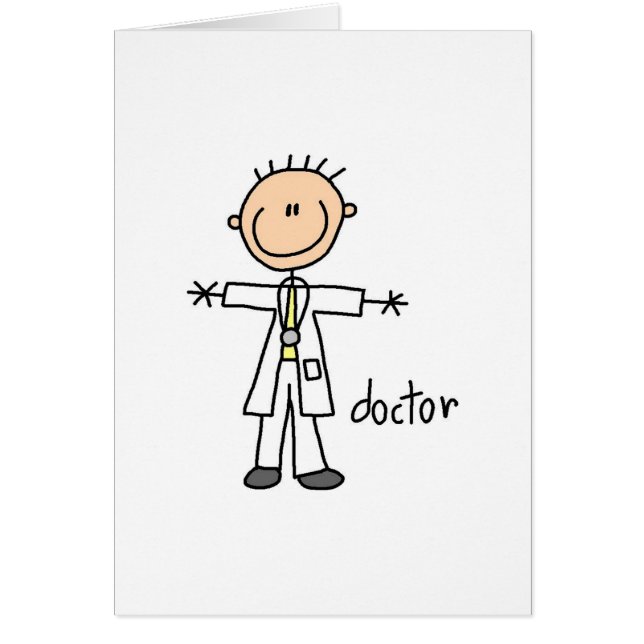 Doctor Stick Figure Card (Front)