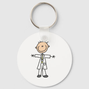 Doctor Stick Figure Keychain