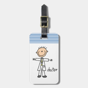 Doctor Stick Figure Luggage Tag