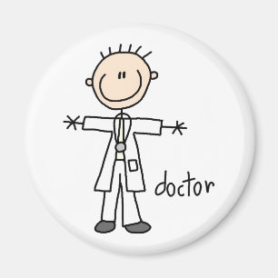 Doctor Stick Figure Magnet