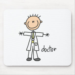 Doctor Stick Figure Mousepad