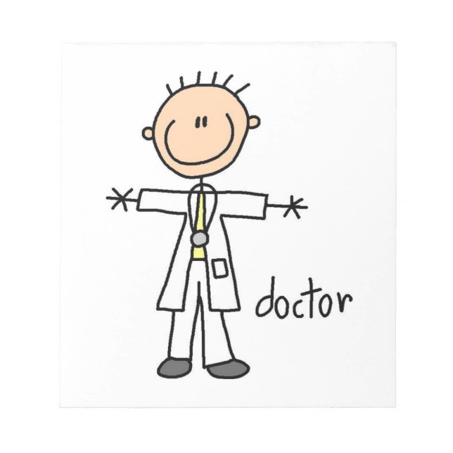 Doctor Stick Figure Notepad (Front)