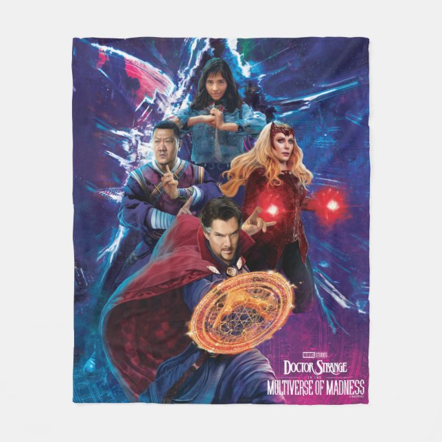 Doctor Strange & Allies Multiverse Graphic Fleece Blanket (Front)