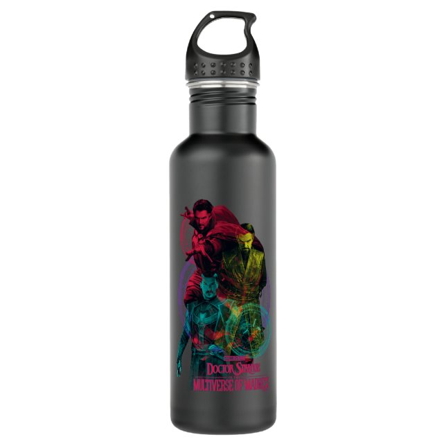 Doctor Strange Alternates Overlapping Graphic 710 Ml Water Bottle (Front)