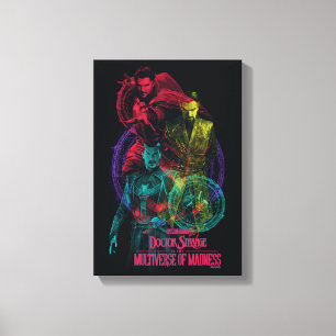 Doctor Strange Alternates Overlapping Graphic Canvas Print