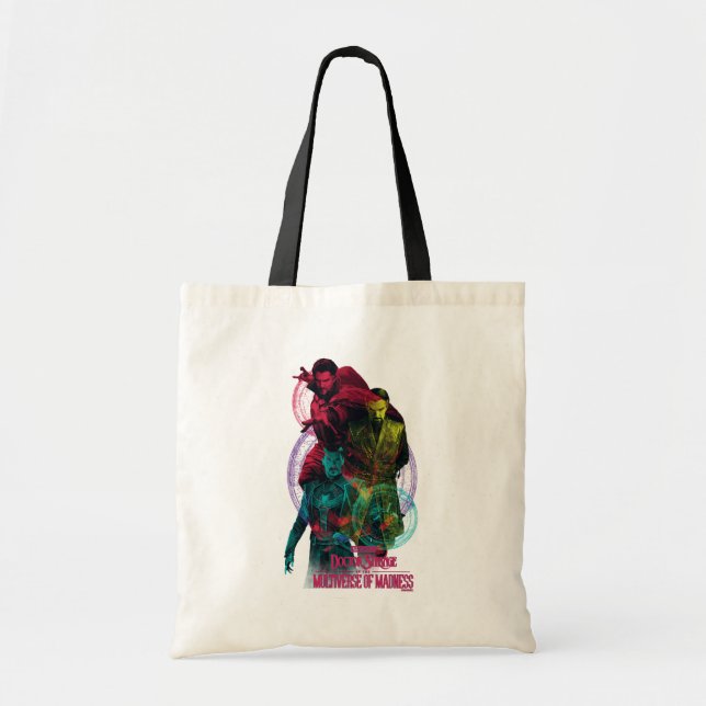 Doctor Strange Alternates Overlapping Graphic Tote Bag (Front)