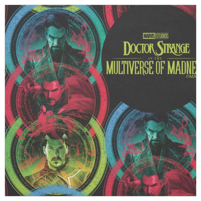 Doctor Strange Alternates Vertical Graphic Fabric (Swatch)
