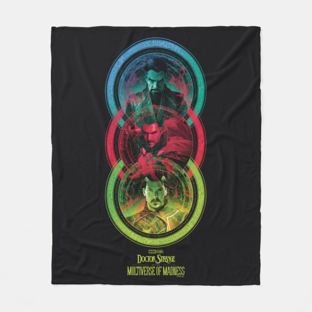 Doctor Strange Alternates Vertical Graphic Fleece Blanket (Front)