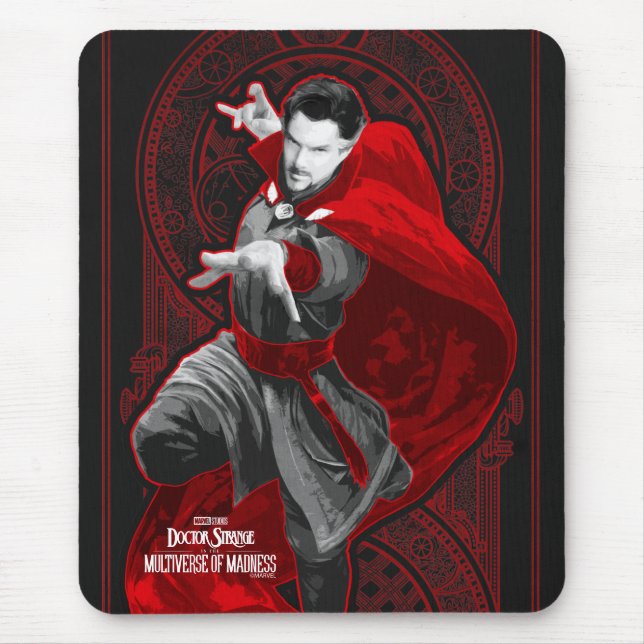 Doctor Strange Mystic Art Nouveau Graphic Mouse Pad (Front)