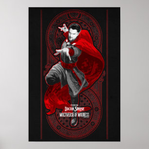 Doctor Strange Mystic Art Nouveau Graphic Poster