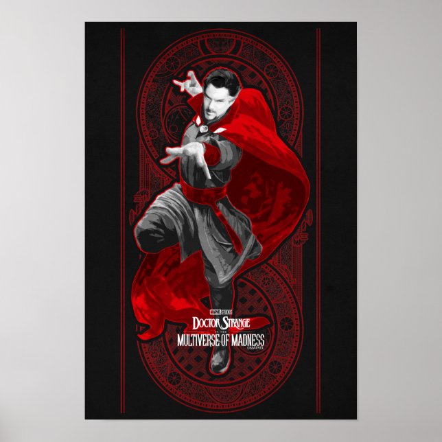 Doctor Strange Mystic Art Nouveau Graphic Poster (Front)