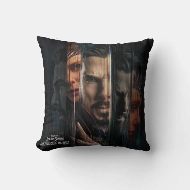 Doctor Strange & Scarlet Witch Alternates Poster Throw Pillow (Front)