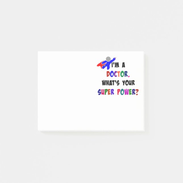 Doctor Superhero custom design Post-it Notes (Front)