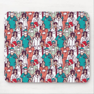Doctor & Surgeon Pattern Mouse Pad
