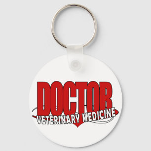 DOCTOR VETERINARY MEDICINE BIG RED KEYCHAIN