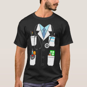 Doctor White Lab Coat Halloween Costume Accessory  T-Shirt