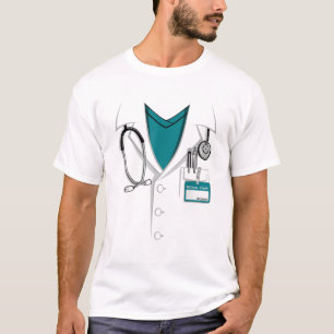 Doctor White Lab Coat - Halloween Costume T-Shirt