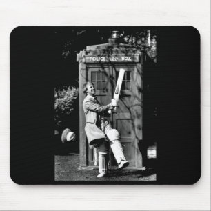 Doctor Who Peter Davison Cricket Tardis 1981 Tank Mouse Pad