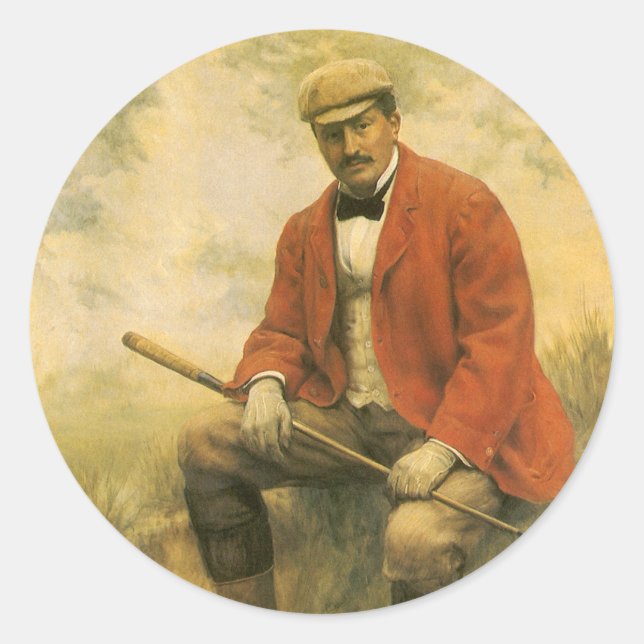 Doctor William Laidlaw Purves Portrait by Collier Classic Round Sticker (Front)