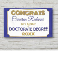 Doctorate Degree Congrats! Personalized banner
