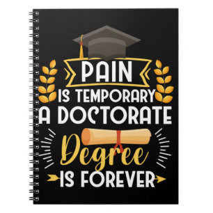 Doctorate Dissertation Defence PhD Graduation Notebook