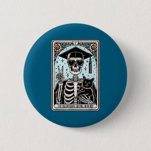 Doctorate Dissertation Phd Grad Tarot Design 2 Inch Round Button