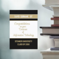 Doctorate of Information Technology grad card