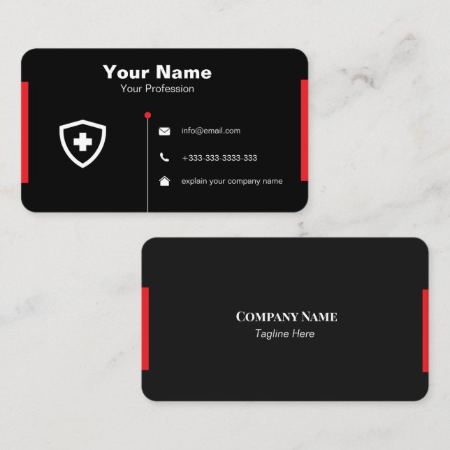 doctored  customich Business Card (Front/Back)