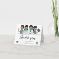 Doctors and Nurses Thank you card