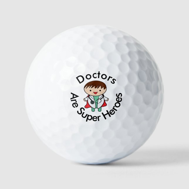 Doctors Are Super Heroes  Golf Balls (Front)